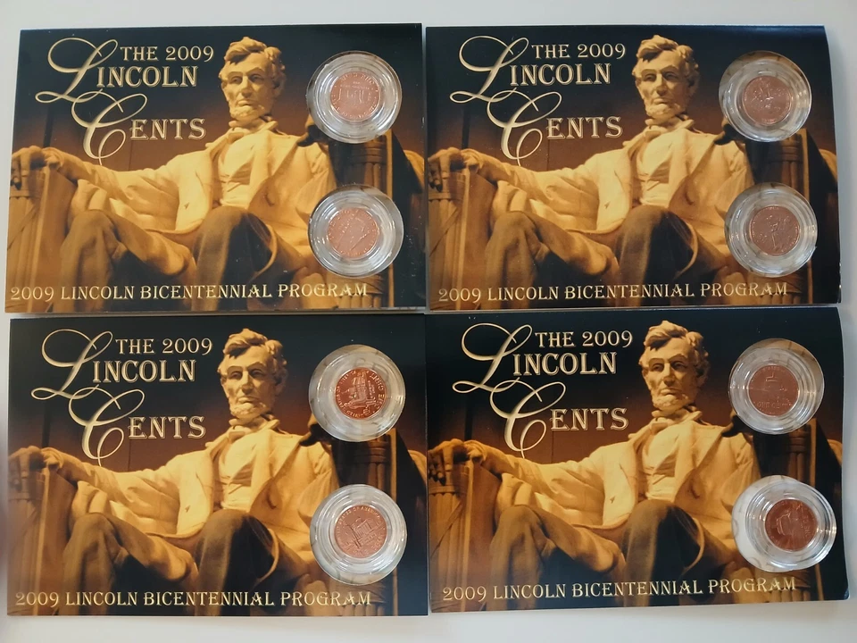 THE LINCOLN CENT -2009 BICENTENNIAL PROGRAM P & D MINT-- 2 COIN SET---"4 SETS" - Image 1 of 1