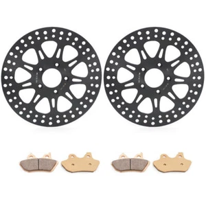 11.5" Front Brake Rotors Disks Pads for Harley Touring FLHR Road King 2000-2007 - Picture 1 of 12