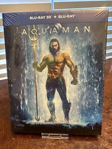 Aquaman Blu-ray 3D + Blu-ray Limited Edition Steelbook. New & Sealed. - Picture 1 of 6