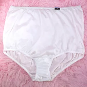 Vanity Fair Nylon PLUS size granny panties soft shiny women's brief sz XXL/9 - Picture 1 of 3