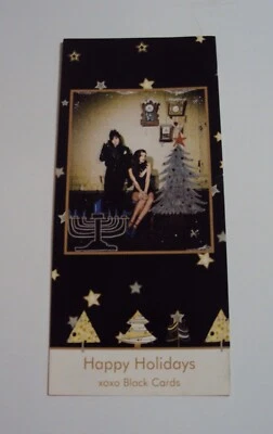 BLACK CARDS Pete Wentz & Bebe Rexha Christmas/Holiday Card - RARE! - Image 1 of 4