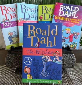5 Books! The Witches BOY George's Marvellous Medicine MR FOX Giraffe Pelly .. - Picture 1 of 12