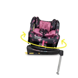 Asiento de coche Cosatto todo en todo giratorio ISOFIX desde el nacimiento hasta 36 kg (12 años) carbón - Imagen 1 de 12