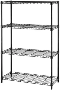 4 Tier Shelving Unit NSF Wire Shelf Metal Large Storage Shelves Heavy Duty Heigh - Picture 1 of 11