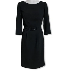 H&M. Woman Short Sleeves Black Straight Dress Size 4 - Picture 1 of 10