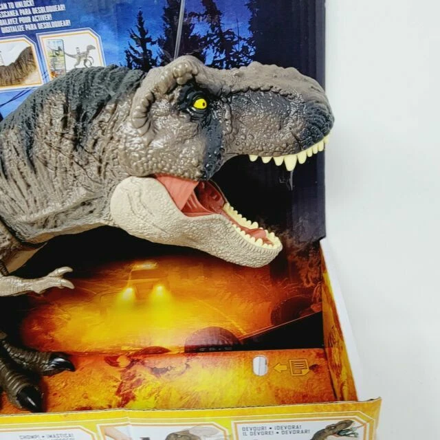 Mattel Jurassic World Thrash 'N Devour Tyrannosaurus Rex Figure (HDY55)