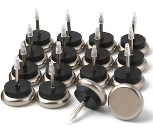 Dia Nail On Furniture Glides for Chairs, Tables - Nickel Base Cushioned Furni... - Picture 1 of 7