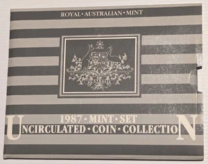 1987 Royal Australian Mint Set Uncirculated Seven Coin Collection in Folder - Picture 1 of 8
