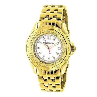 Reloj Mujer Acero Inoxidable Diamante | Luxurman Royale 38 mm Foto 1 de 4