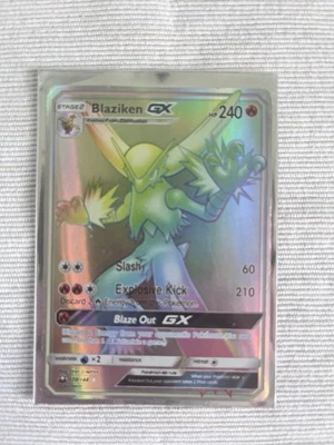 Pokémon TCG Blaziken GX Celestial Storm 170/168 Holo Secret Rainbow Rare - Image 1 of 3