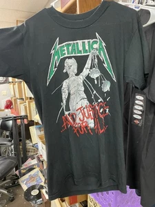 Vintage 1998 ? Metallica And Justice For All Harvester Of Sorrow Tour T-Shirt Größe L - Bild 1 von 4