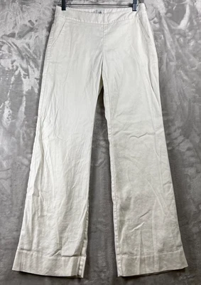 Cabi Pants Women's Size 2 Coconut Cream Angel Linen Wide Leg Trousers Casual Euc - Image 1 of 4