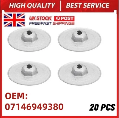 20 X MINI Hex Head Heat Shield Press Stud Metal Washer 30mm Flange 07146949380  - Image 1 of 4