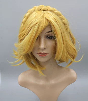 Mujeres Pelucas Cortas Completas Anime Juegos con disfraces Disfraz Fiesta Peluca de Pelo Sintético Trenzado Foto 1 de 4