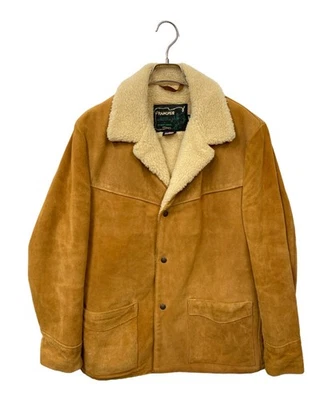 SCHOTT BROS COW SPILIT RANCHER JACKET BROWN, SIZE 40 Good - Image 1 of 4