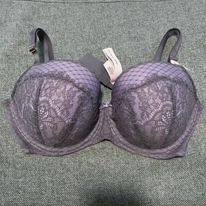 Victoria's Secret 36DD DREAM ANGELS HALB-BH LEICHT GEFÜTTERT LILA SPITZE NEU - Bild 1 von 4