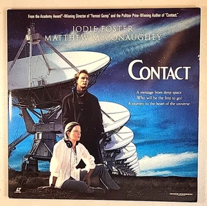 Contact (Laserdisc, 1997) GOOD close to VG, Jodie Foster, Matthew McConaughey - Foto 1 di 4