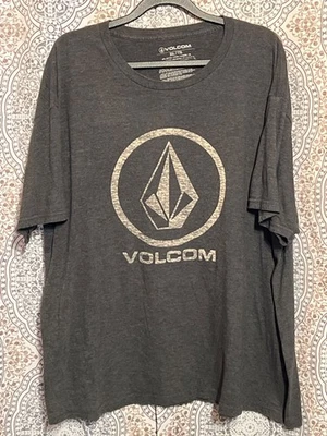 Volcom Crisp Stone Heather Grey Graphic Tee Xxl Soft Casual Streetwear - Image 1 of 4