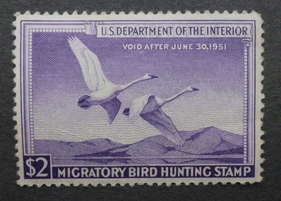 USA 1950 MIGRATORY BIRD HUNTING #R18  MINT NH**(bend) CAT. $90 FREE SHIPPING - Image 1 of 2