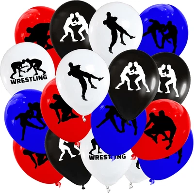 50 Piezas Globo de Lucha Lucha Lucha Libre Partido Temático Baby Shower Fiesta de Cumpleaños Su Foto 1 de 4