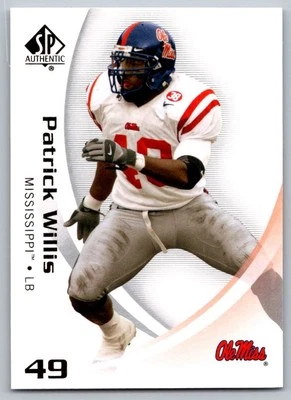 2010 SP Authentic Patrick Willis Ole Miss Rebels #71 - Image 1 of 2