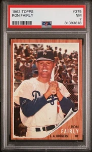 1962 TOPPS #375 RON FAIRLY PSA 7 - Picture 1 of 2
