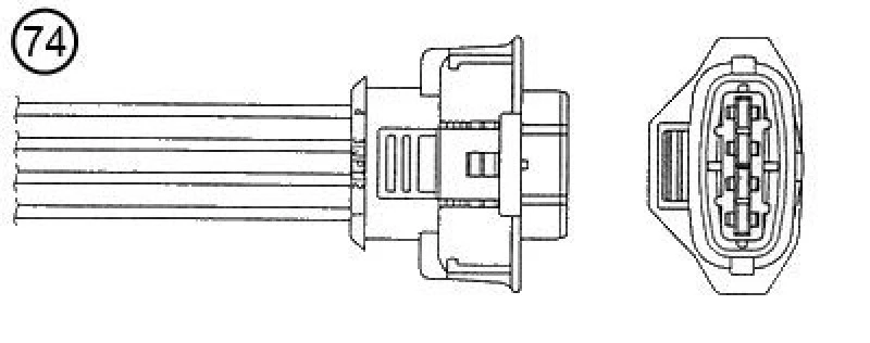 Sonda lambda NGK sonda di carica dopo catalizzatore prima del catalizzatore 93122 - Immagine 1 di 1