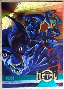 1995 Fleer Marvel Metal Card 126 BEAST ALTERNATE M. - Picture 1 of 3