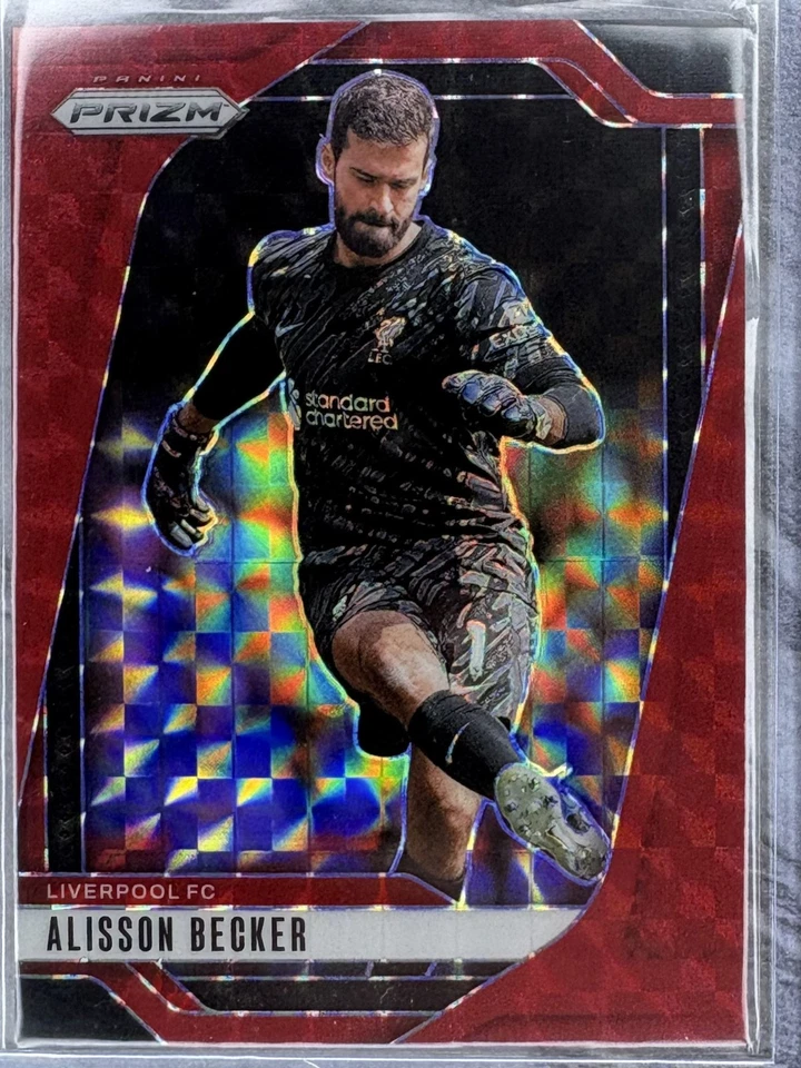 Alisson Becker - 2024-25 Panini Prizm PL - Red Mosaic - Liverpool - Image 1 of 1