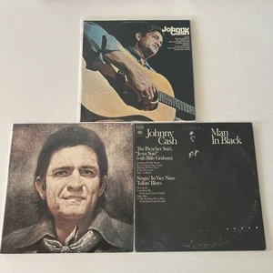 JOHNNY CASH Vinyl Menge 3 LP Schallplatte HARMONY, Man In Black, Greatest Hits Vol. 2 - Bild 1 von 24