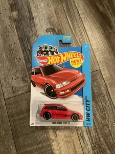 Hot Wheels neu für 2014 rot 1990 Honda Civic EF HW City LQQK - Bild 1 von 3