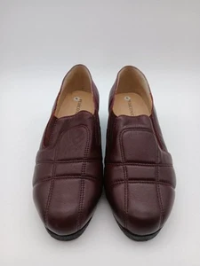 Pediconfort Burgunder Leder Slipper Schuhe UK 6 Smart Freizeit Halbschuhe - Bild 1 von 4