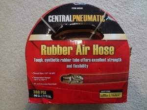 Manguera de aire de goma neumática central 50 pies x 3/8" 300 PSI resistente a la abrasión por aceite - Imagen 1 de 3