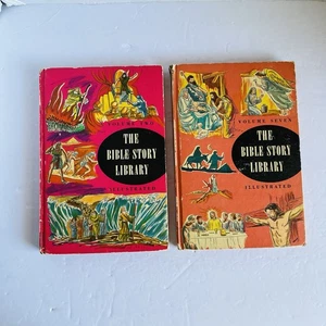 Lot of 2 Bible Story Library Illustrated Volume 2 & 7 Turner Hodges 1963 - Picture 1 of 23