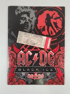 AC/DC Black Ice 08 09 Tour Program w/ Ticket Stub (Inglewood, CA - The Forum) - Picture 1 of 9