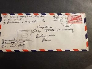 APO 828 POST of COROZOL, CANAL ZONE 1942 Censored WWII Army Cover ORD COLONEL - Picture 1 of 2