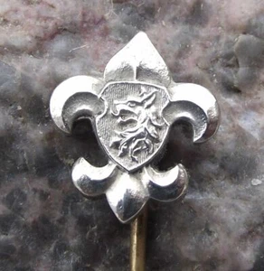 Antique Czechoslovakia Boy Scouts Association Fleur de Lis Symbol Pin Badge - Picture 1 of 2
