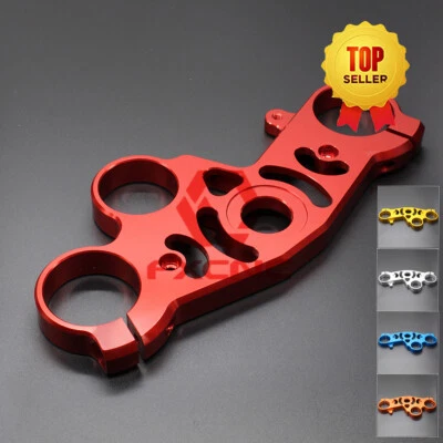 Abrazadera superior delantera triple árbol descendente roja para Yamaha YZF R1 2004-2006 Foto 1 de 4