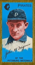 HONUS WAGNER 1909-11 T206 ACEO ART CARD BLUE #FREE COMBINED SHIPPING##