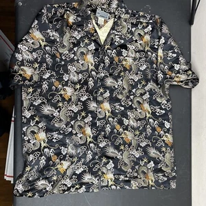 Vintage Dragon Dream USA Button Up Collared Shirt Size Large - Picture 1 of 5