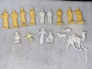 Vintage Marx The Apostle Religious Statuettes Hard Plastic Figures with Animals - Picture 1 of 9