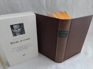LA PLEIADE JEAN GIONO RECITS ET ESSAIS 1988 RELIURE - Foto 1 di 4