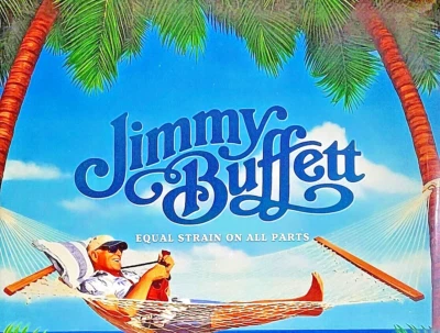 JIMMY BUFFETT EQUAL STRAIN ON ALL PARTS BLUE COLORED VINYL 2-LP SET " NEW " - Image 1 of 2