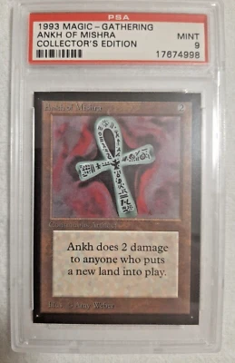 = Ankh of Mishra ( Collector's Edition ) = PSA 9 MINT MTG Magic the Gathering - Image 1 of 2