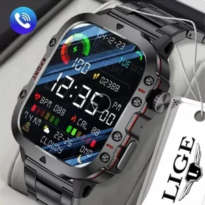 Smart Watch Military Rugged Heart Rate Music Player Fitness Tracker Wristwatch - Photo 1 sur 8