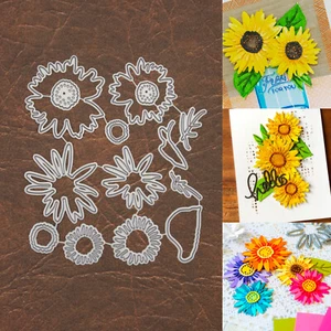 Build a Bunch of Daisies w Leaves Cutting & Embossing Dies – Flowers Occasions - Picture 1 of 9