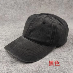 XL 60-63cm Washed Baseball Cap,Oversize Men Plain Twill Hat for a Large/Big Head - Picture 1 of 43