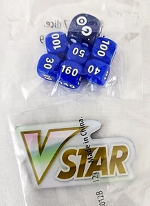 Sealed Plastic VSTAR Marker and Blue Dice Set of 7 for Pokemon TCG (C-2) - Picture 1 of 6
