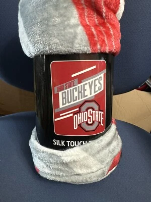 Ohio State Buckeyes Silk Touch Throw 46”x60” Blanket by Northwest NCAA - Image 1 of 3