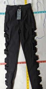 Girls Size 5/6 (22" x 28") JC Jeans Distressed Stretch Pants - Picture 1 of 8